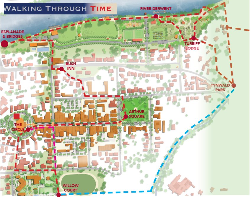 Signboard map